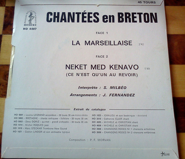 La Marseillaise / Neket Med Kenavo (Ce N'Est Qu'un Au Revoir)