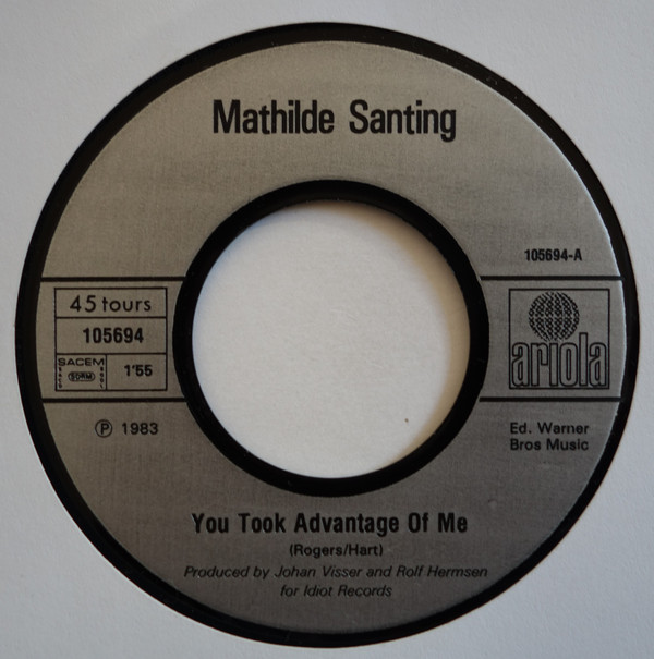 You Took Advantage Of Me
