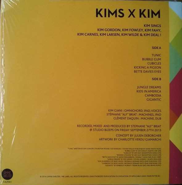 Kims X Kim _ Kim Sings Kim Gordon, Kim Fowley, Kim Fahy, Kim Carnes, Kim Larsen, Kim Wilde & Kim Deal !