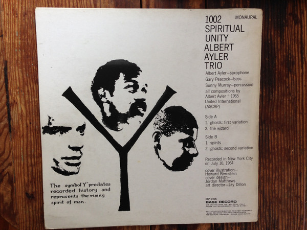 Albert Ayler Trio - Spiritual Unity | ESP Disk (1002) - Dizonord