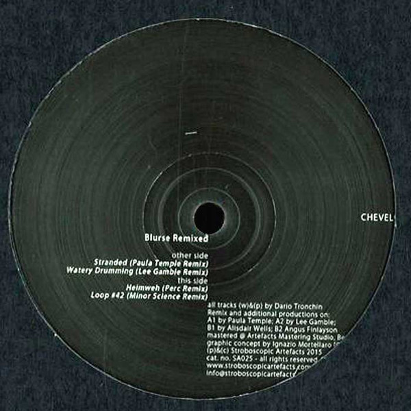 Chevel - Blurse Remixed | Stroboscopic Artefacts (SA025) - main Chevel - Blurse Remixed | Stroboscopic Artefacts (SA025) - main