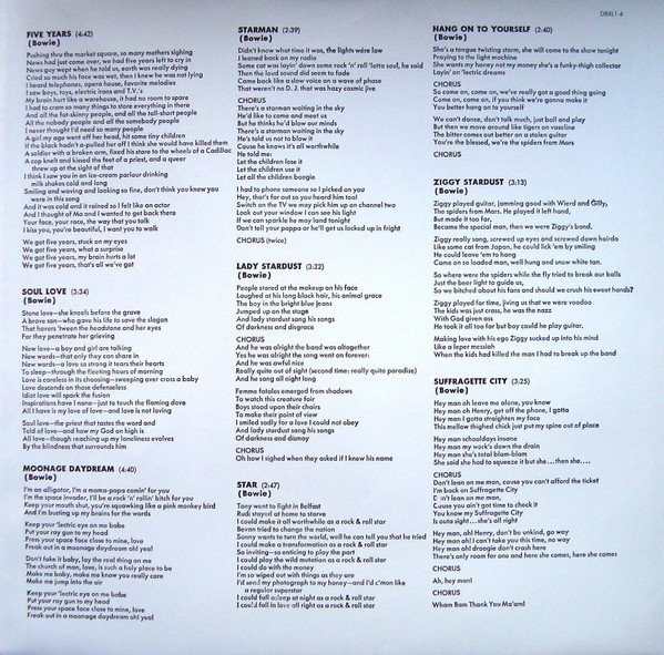 David Bowie - The Rise And Fall Of Ziggy Stardust And The Spiders From Mars | Parlophone (DB69734) - 5 David Bowie - The Rise And Fall Of Ziggy Stardust And The Spiders From Mars | Parlophone (DB69734) - 5