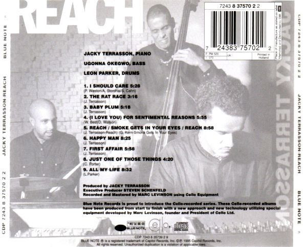 Jacky Terrasson - Reach | Blue Note (CDP 7243 8 37570 2 2) - 2 Jacky Terrasson - Reach | Blue Note (CDP 7243 8 37570 2 2) - 2