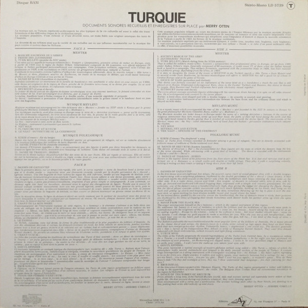 Various - Turquie | BAM (LD 5739) - 2 Various - Turquie | BAM (LD 5739) - 2