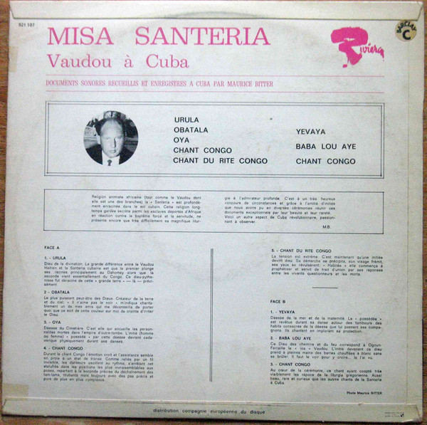 Unknown Artist - Misa Santeria - Vaudou à Cuba | Riviera (521 107) - 2 Unknown Artist - Misa Santeria - Vaudou à Cuba | Riviera (521 107) - 2