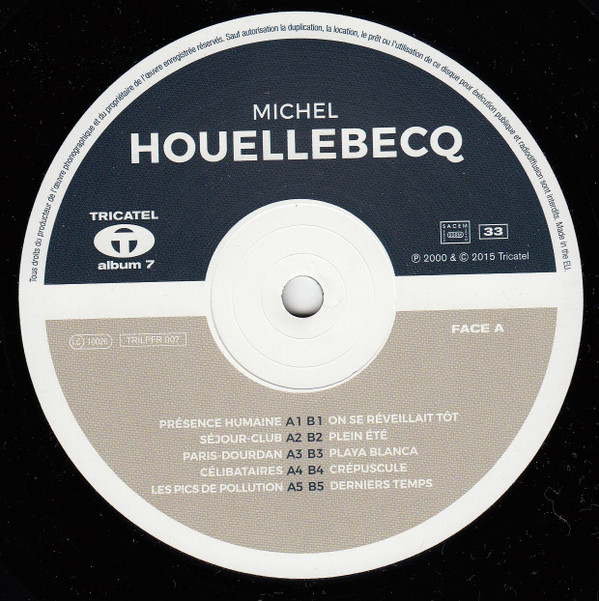 Michel Houellebecq - Présence Humaine | Tricatel (TRILPFR007) - 3 Michel Houellebecq - Présence Humaine | Tricatel (TRILPFR007) - 3