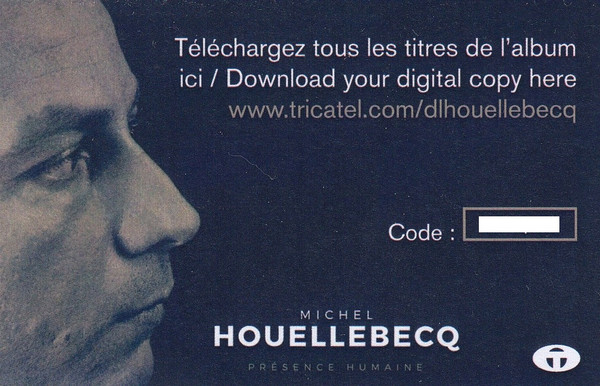 Michel Houellebecq - Présence Humaine | Tricatel (TRILPFR007) - 5 Michel Houellebecq - Présence Humaine | Tricatel (TRILPFR007) - 5