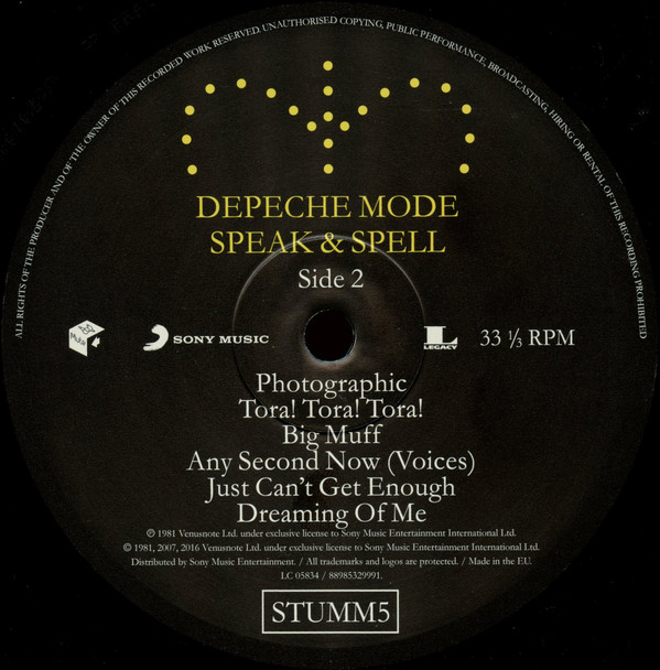 Depeche Mode - Speak & Spell | Mute (STUMM5) - 6 Depeche Mode - Speak & Spell | Mute (STUMM5) - 6