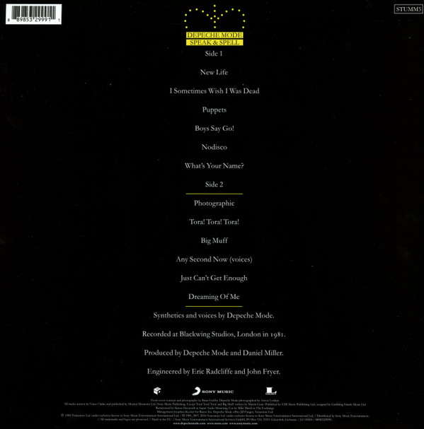 Depeche Mode - Speak & Spell | Mute (STUMM5) - 4 Depeche Mode - Speak & Spell | Mute (STUMM5) - 4