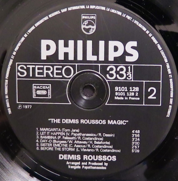Demis Roussos - The Demis Roussos Magic | Philips (9101 128) - 6