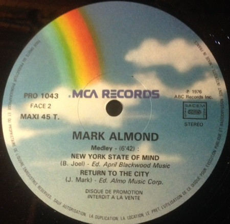 Mark-Almond - New York State Of Mind | MCA Records (PRO 1043) - 3 Mark-Almond - New York State Of Mind | MCA Records (PRO 1043) - 3