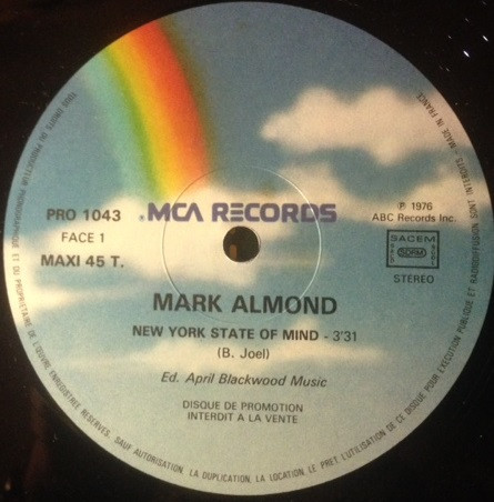 Mark-Almond - New York State Of Mind | MCA Records (PRO 1043) - 2 Mark-Almond - New York State Of Mind | MCA Records (PRO 1043) - 2
