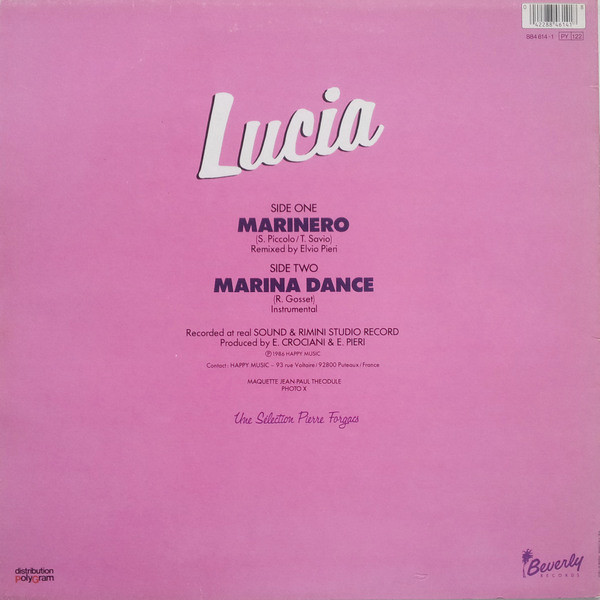 Lucia - Marinero (Remix) | Beverly Records (884 614-1