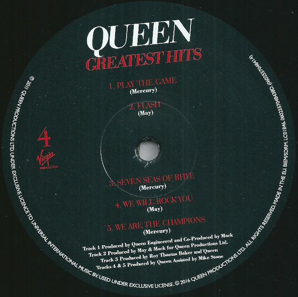 Queen - Greatest Hits | Virgin EMI Records (0602557048414) - 8 Queen - Greatest Hits | Virgin EMI Records (0602557048414) - 8