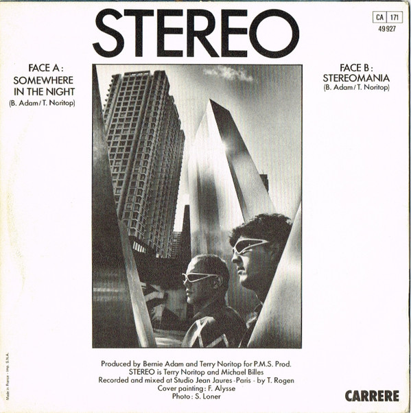 Stereo - Somewhere In The Night | Carrere (49.927) - 2
