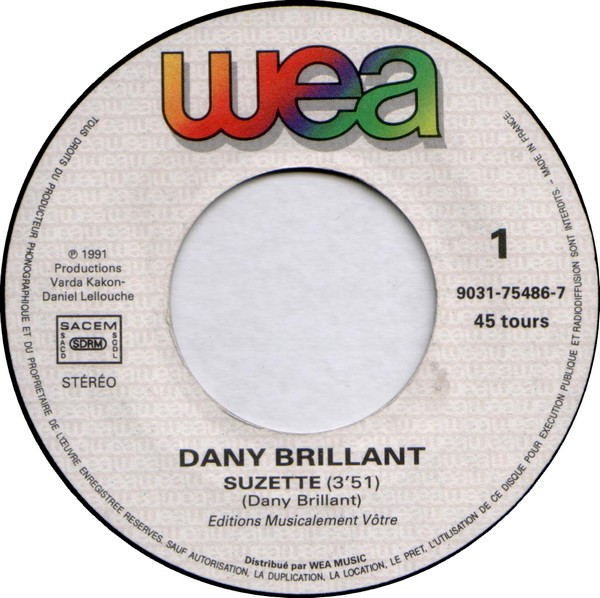 Dany Brillant - Suzette | WEA (9031-75486-7) - 3