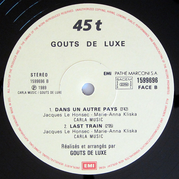 Goûts De Luxe - Dans Un Autre Pays | EMI (1599696) - 4
