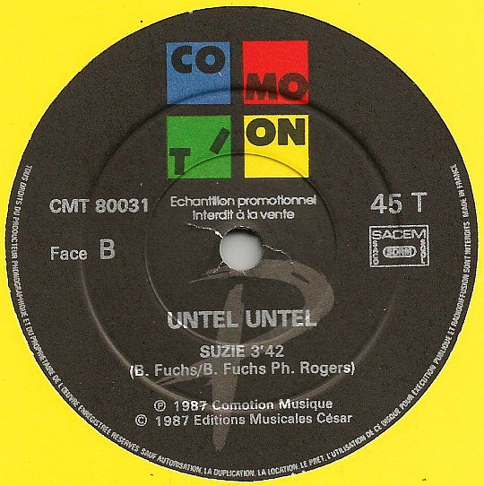 Untel-Untel - Monsieur Untel / Suzie | Comotion Musique (CMT 80031) - 2