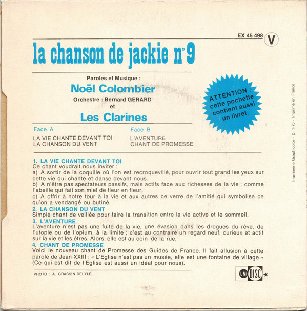 La Chanson De Jackie N°9