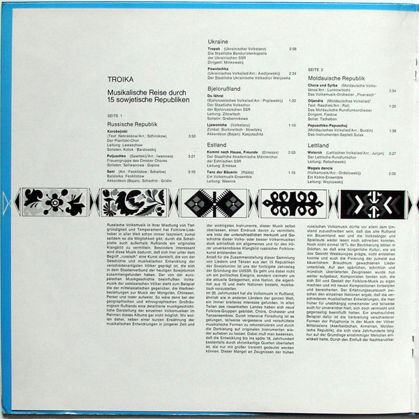 Troika - Musikalische Reise Durch Die 15 Republiken