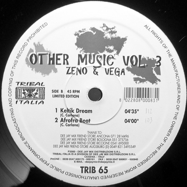 Zeno & Vega - Other Music Vol. 3 | Tribal Italia (TRIB 65) - 3 Zeno & Vega - Other Music Vol. 3 | Tribal Italia (TRIB 65) - 3