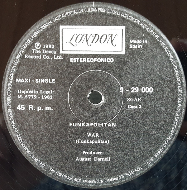 Funkapolitan - In The Crime Of Life | London Records (9-29-000) - 4 Funkapolitan - In The Crime Of Life | London Records (9-29-000) - 4