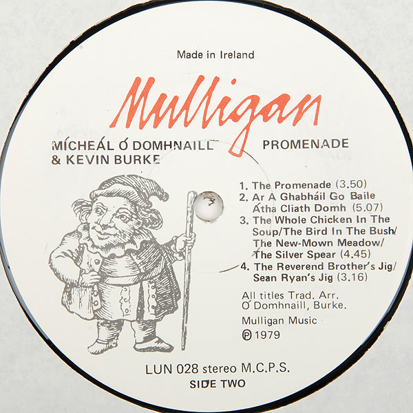 Kevin Burke & Mícheál Ó Domhnaill - Promenade | Mulligan (LUN 028) - 4 Kevin Burke & Mícheál Ó Domhnaill - Promenade | Mulligan (LUN 028) - 4
