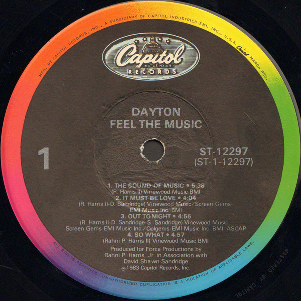 Dayton - Feel The Music | Capitol Records (ST-12297) - Dizonord