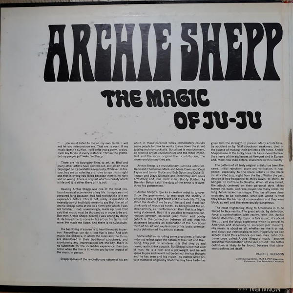 Archie Shepp - The Magic Of Ju-Ju | Impulse! (A-9154) - 2