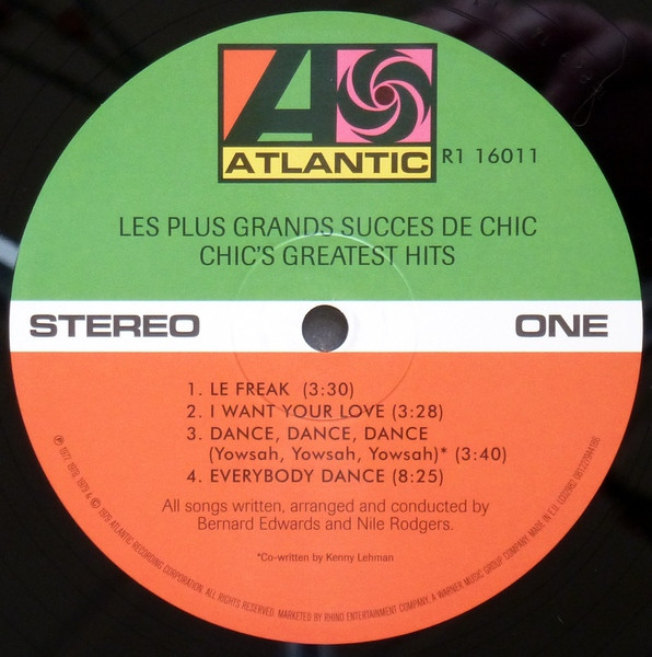Les Plus Grands Succes De Chic = Chic's Greatest Hits