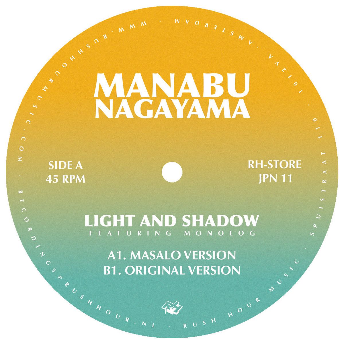 Manabu Nagayama - Light And Shadow (Masalo Version) | Rush Hour (RH-STORE JPN 11)