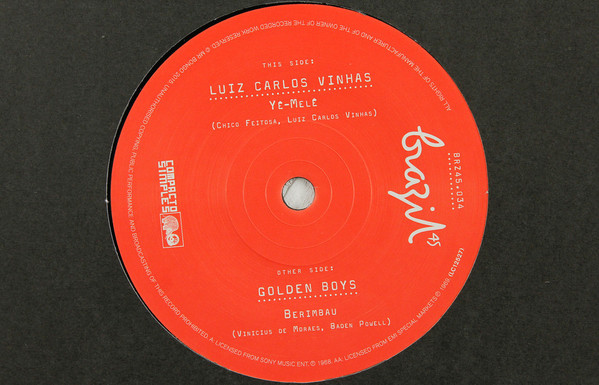 Luiz Carlos Vinhas / Golden Boys - Yê-Melê / Berimbau | Mr Bongo (BRZ45.034) - 3