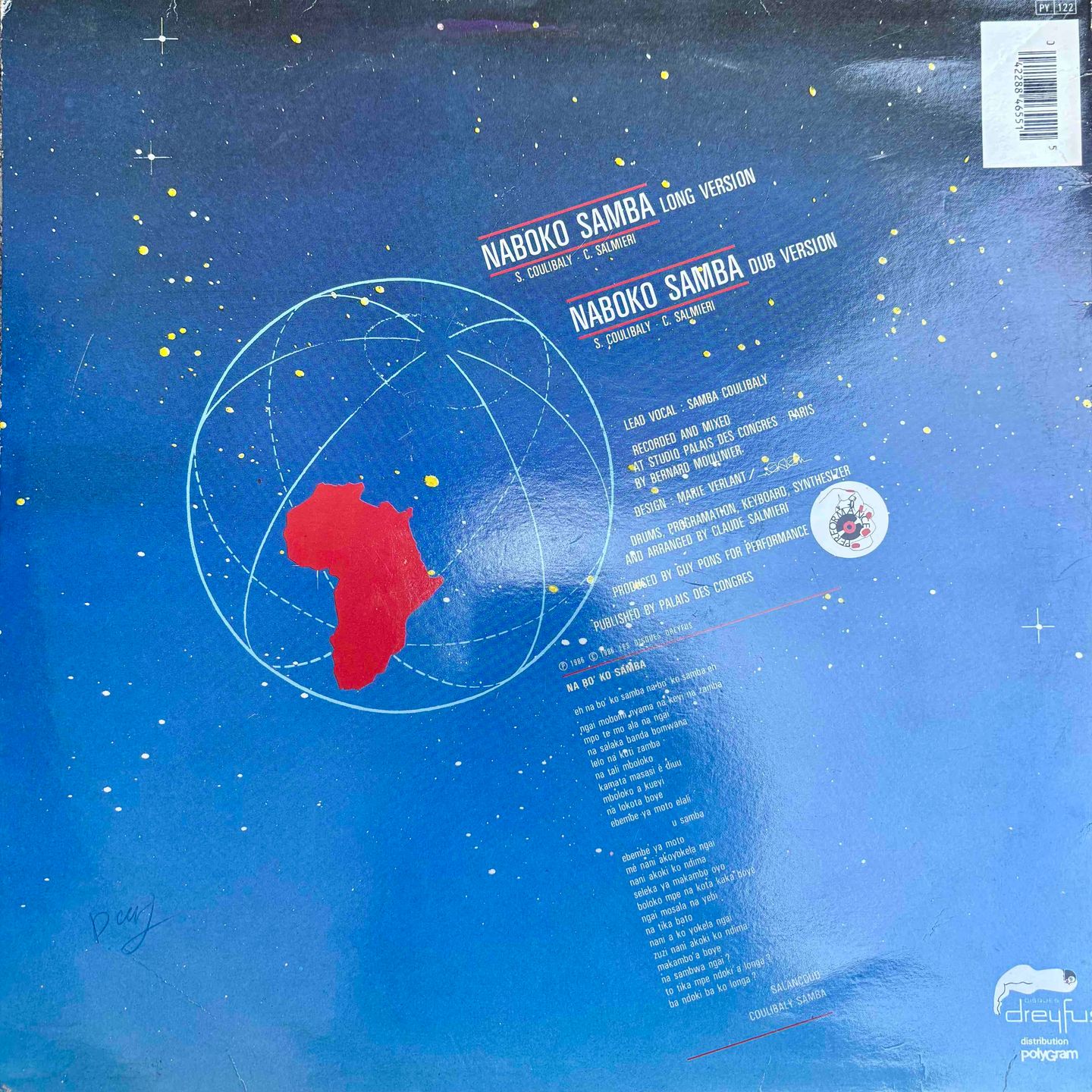 Continental Research Orchestra - Naboko Samba | Disques Dreyfus (D12 4011) - 2 Continental Research Orchestra - Naboko Samba | Disques Dreyfus (D12 4011) - 2