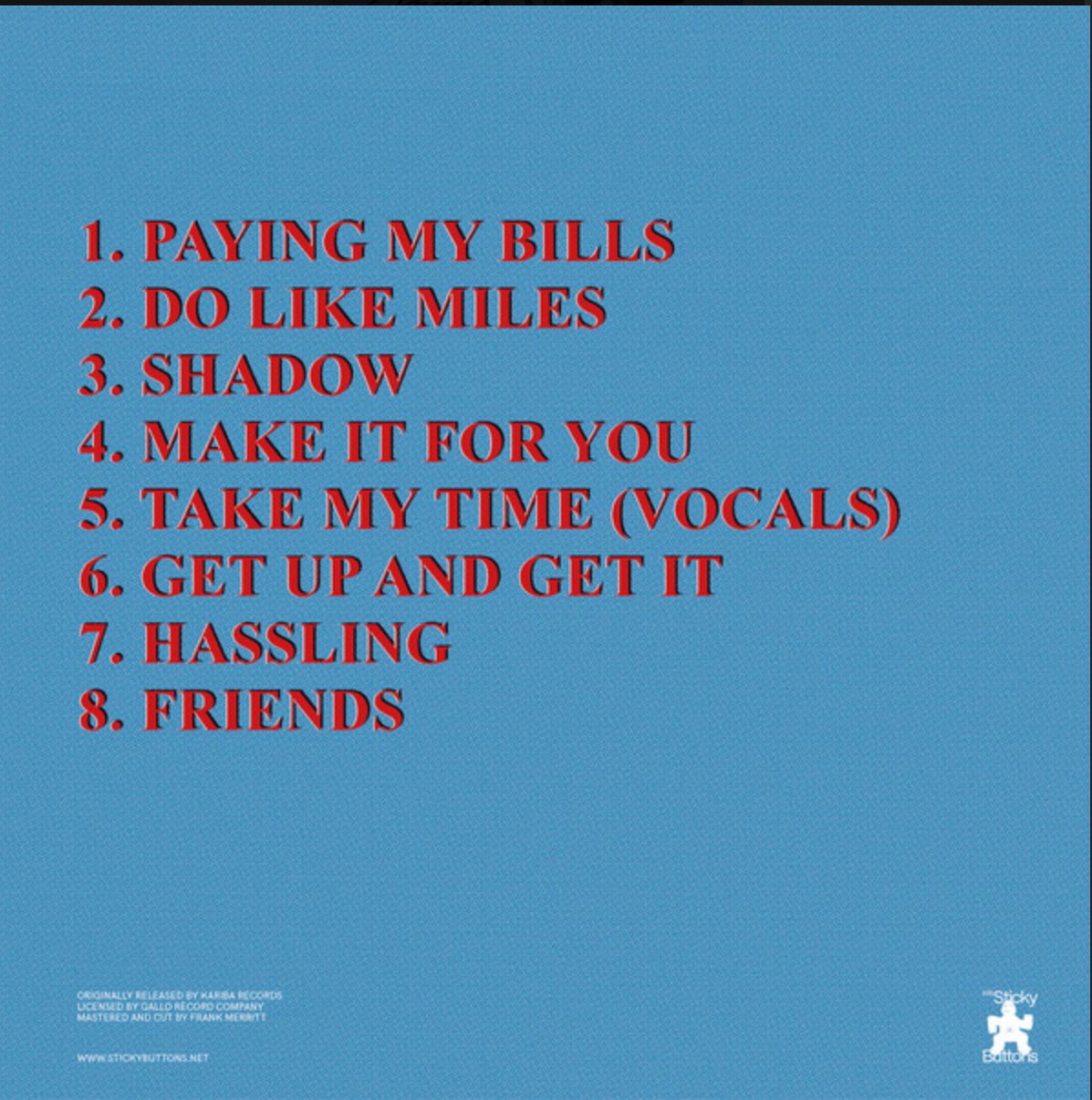 Dennis Mpale - Paying My Bills | Sticky Buttons Records (SB003) - 3