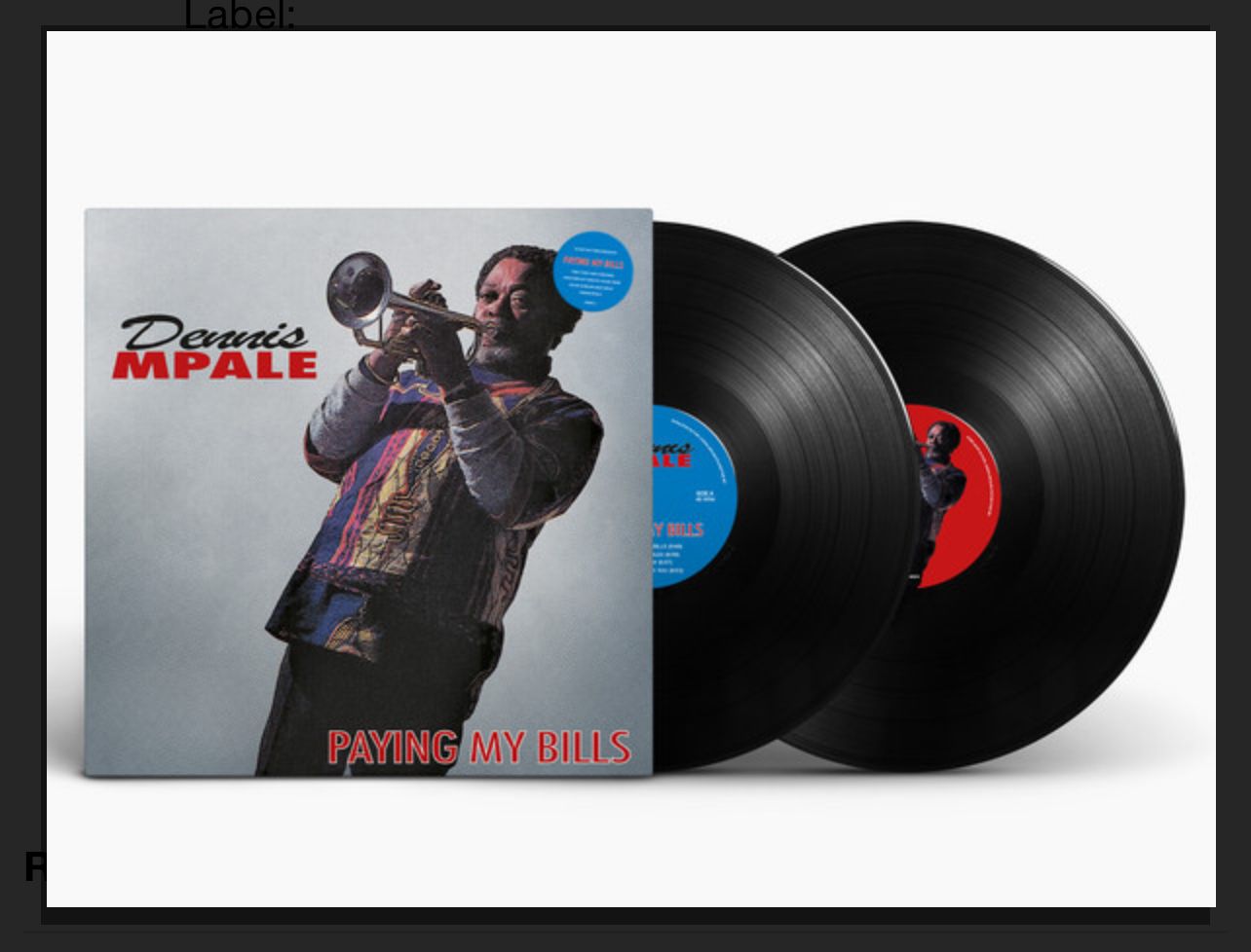 Dennis Mpale - Paying My Bills | Sticky Buttons Records (SB003) - main