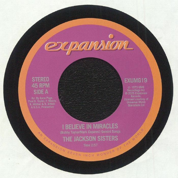 Jackson Sisters - I Believe In Miracles | Expansion (EXUMG19)