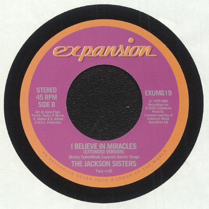 Jackson Sisters - I Believe In Miracles | Expansion (EXUMG19) - 2