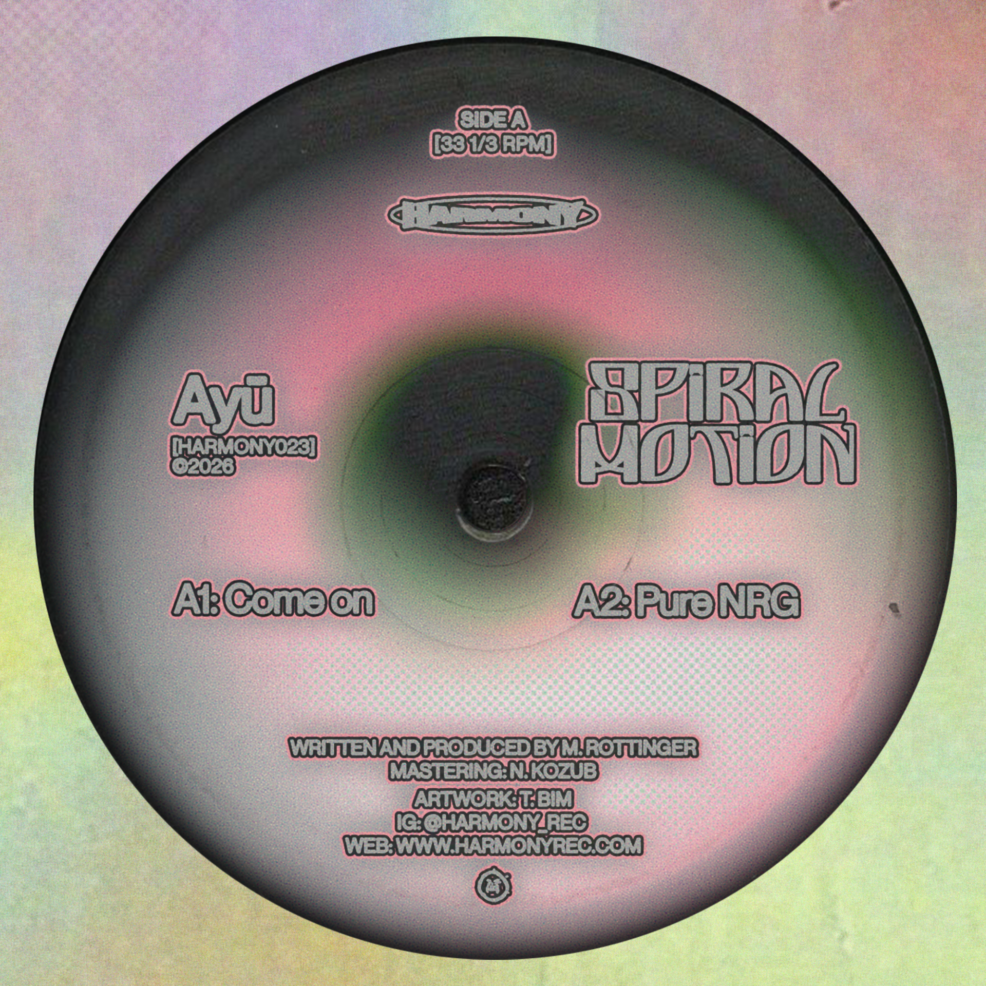 Ayū - Spiral Motion | Harmony Rec. (HARMONY023)