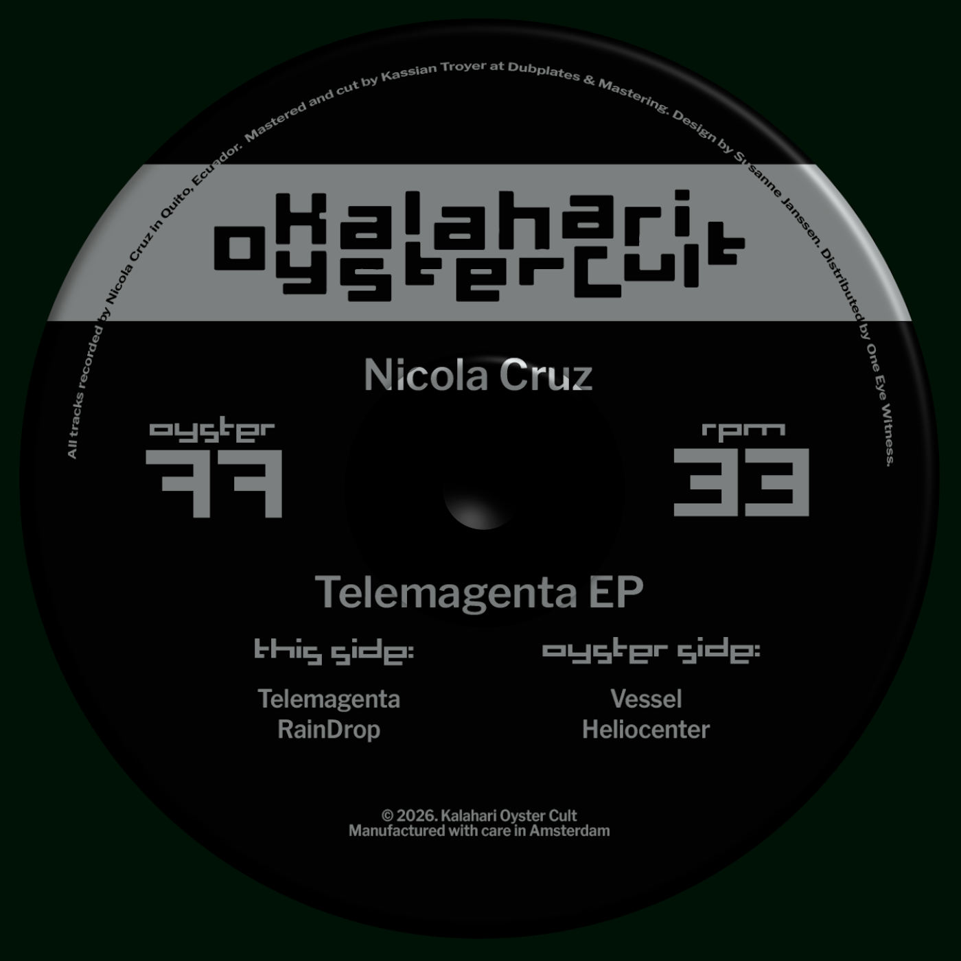 Nicola Cruz - Telemagenta EP | Kalahari Oyster Cult (OYSTER77) - main