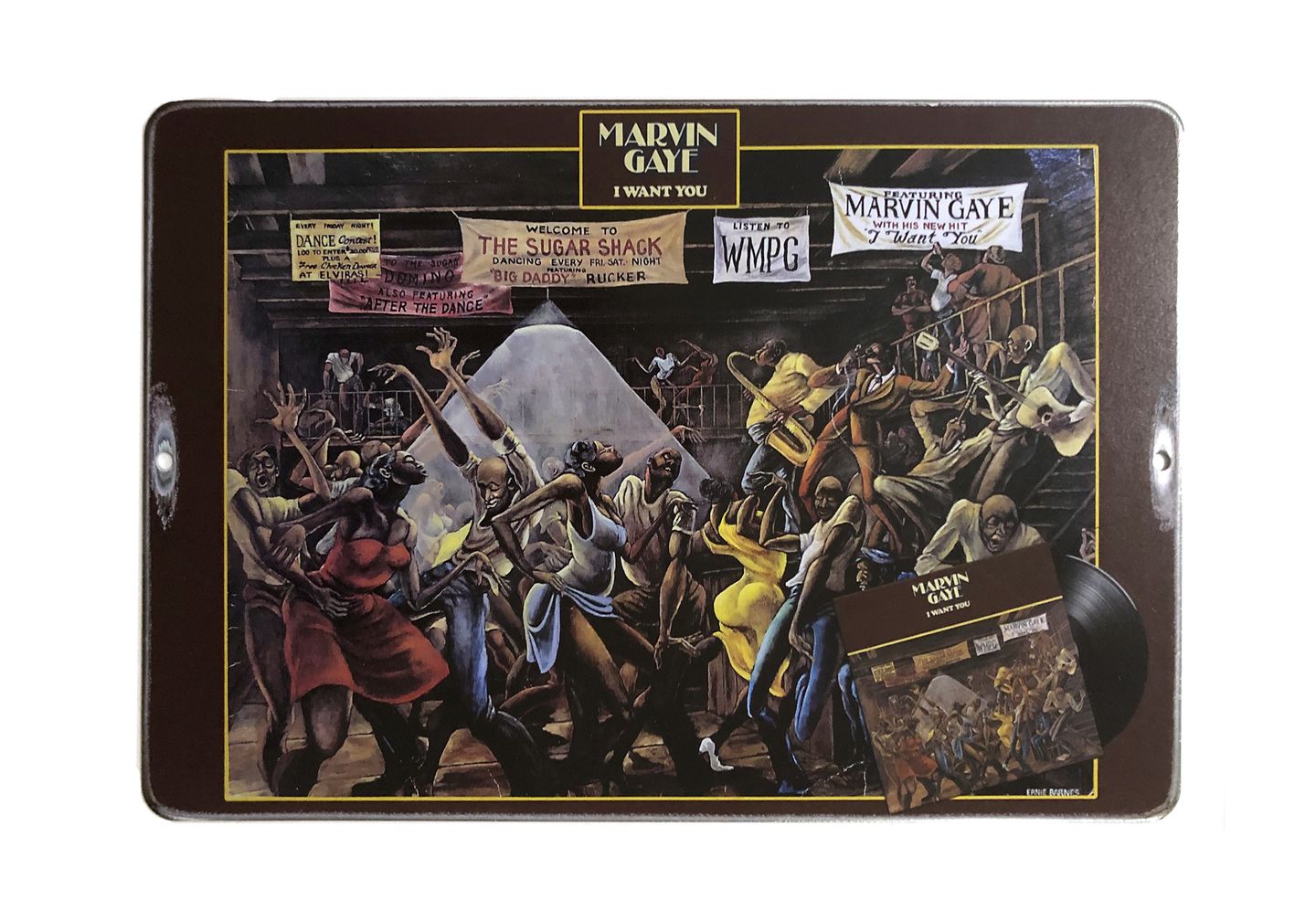 MARVIN GAYE (Plaque métal vintage)
