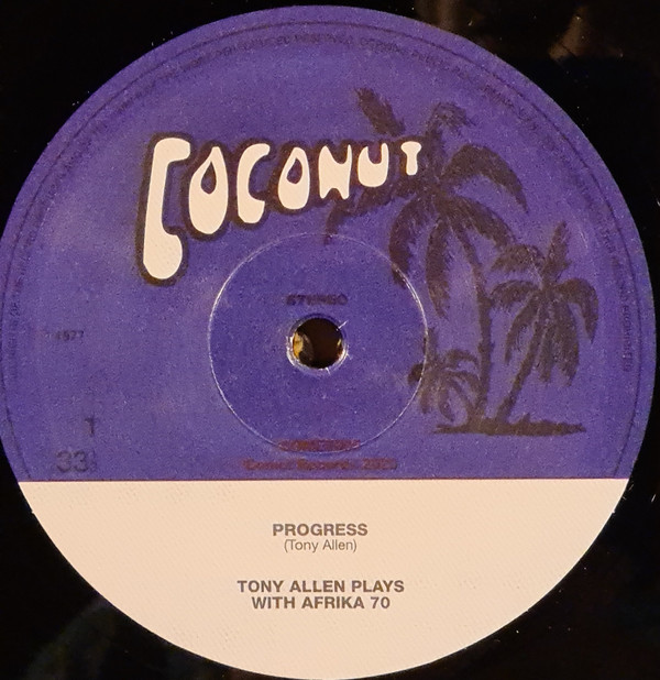 Tony Allen Plays With Africa 70 - Progress | Coconut (COMET095) - 3