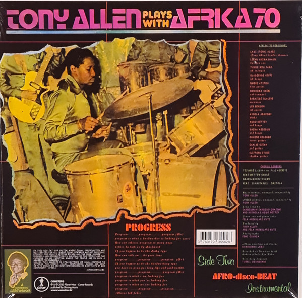 Tony Allen Plays With Africa 70 - Progress | Coconut (COMET095) - 2