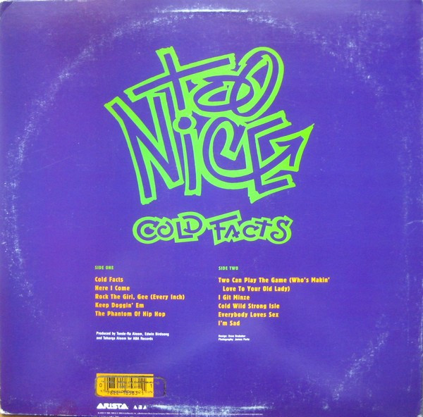 Too Nice - Cold Facts | Arista (AL-8583) - 2 Too Nice - Cold Facts | Arista (AL-8583) - 2