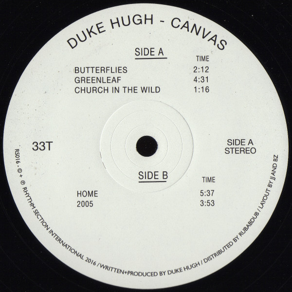 Duke Hugh - Canvas | Rhythm Section International (RS016) - 3 Duke Hugh - Canvas | Rhythm Section International (RS016) - 3