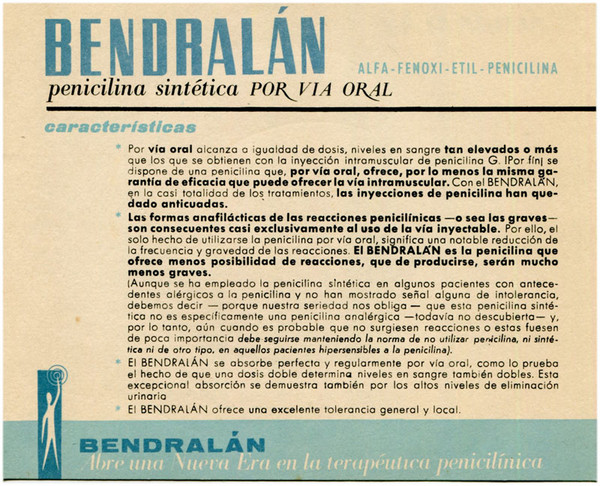 Bendralán (Información General Sobre Penicilina Sintética Por Vía Oral)