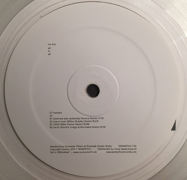 All In All (12" Remixed)